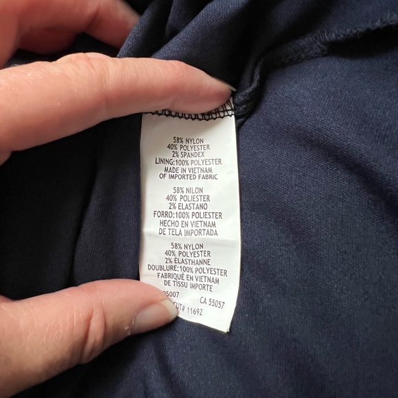 Marina - Dark Blue & Silver Floral Lace Midi Dress - Picture 12 of 13